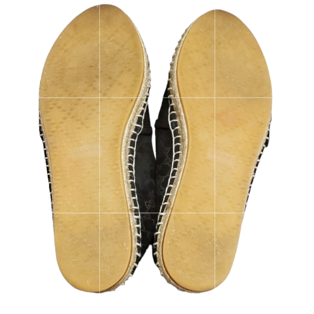 Gucci Espadrilles Black Suede Size 35.5 5.5 US - Picture 9 of 14